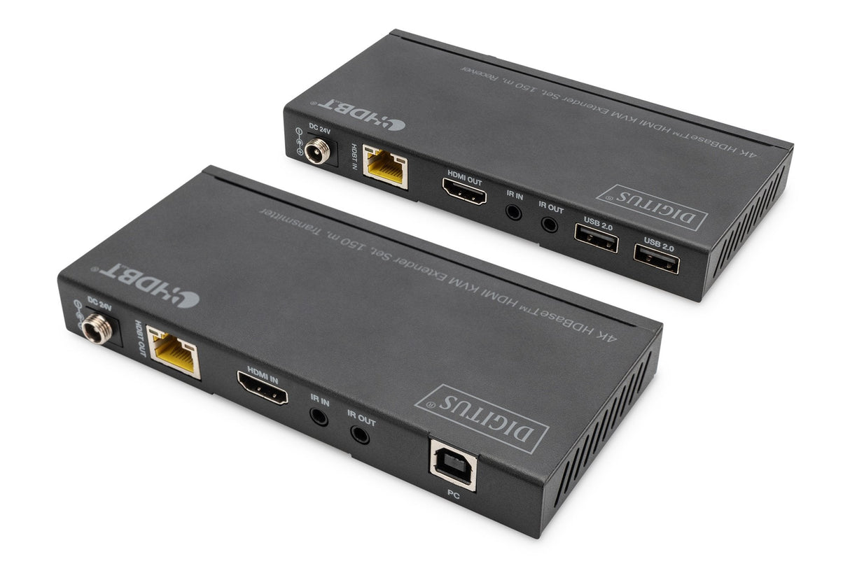 Digitus 4k Hdbaset Hdmi Kvm Extender Set Usb 2.0 150m