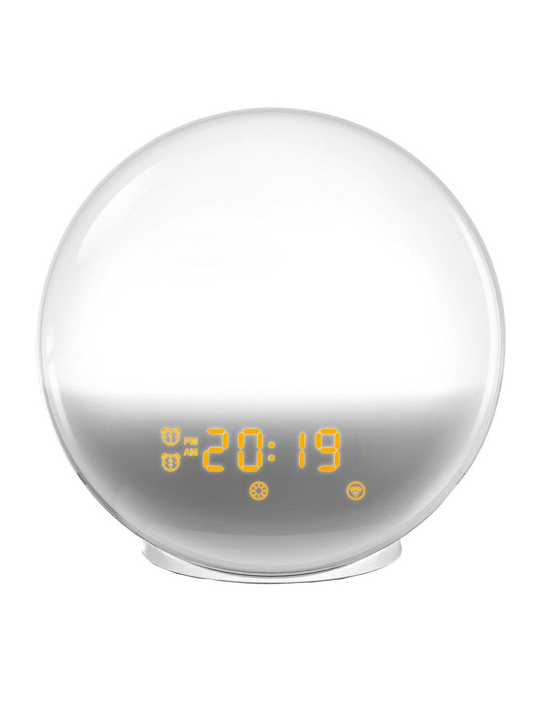 Despertador Inteligente Con Lámpara Rgb Muvit Io Miolamp005 Radio Fm Blanco