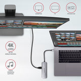 EAN 8595247906175 - Axagon HMC-5 base para portátil y replicador de puertos Alámbrico USB 3.2 Gen 1 (3.1 Gen 1) Type-C Gris imagen 6