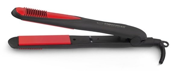 Plancha De Pelo Esperanza Ebp004  Negro, Rojo 35 W