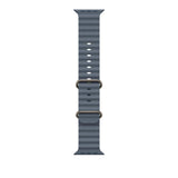 49mm Anchor Blue Ocean Band - Natural Titanium Finish