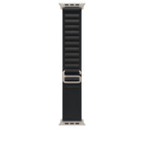 49mm Black Alpine Loop - Large - Natural Titanium Finish
