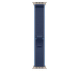 49mm Blue/Bright Blue Trail Loop - M/L - Natural Titanium Finish
