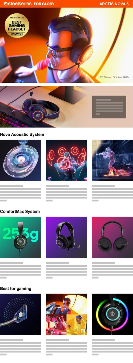 EAN 5707119043670 - Steelseries Arctis Nova 3 Auriculares Alámbrico Diadema Juego USB Tipo C Negro imagen 9