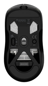 Raton Genesis Nmg-2193 Juego Ambidextro Bluetooth + Usb Type-C Óptico 26000 Dpi