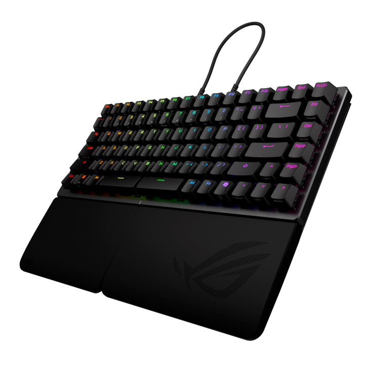 Asus Rog Falcata Teclado 75% Compact Retroiluminado Inalámbrico 2.4 Ghz Bluetooth 5.0 Usb Qwerty Ee. Uu. Interruptor: Interruptores Magnéticos Rog Hfx V2 Negro