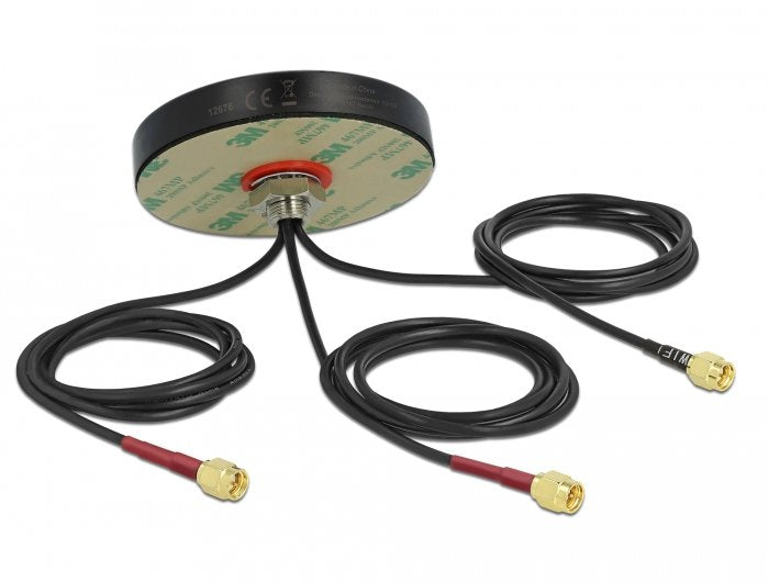 Delock Antena Lte Mimo Wlan 802.11 3xsma-St Rg-174 1,0m Sw