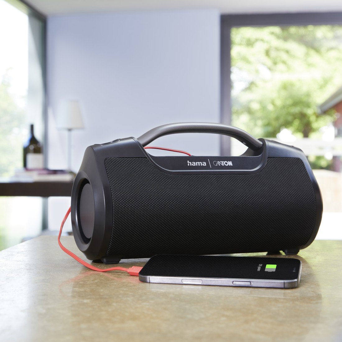 Hama Mate Pro Altavoz Portatil - Potencia 60w - Bluetooth - Usb-C - Bateria 3600mah - Ipx6 - Rango 10m - 17.2x31x12cm -