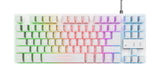 Teclado Trust Gxt 833w Thado De Membrana Tenkeyless Retroiluminado Multicolor Blanco
