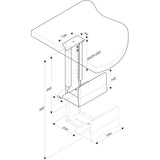 Microconnect Soporte De Cpu Bajo Mesa Negro