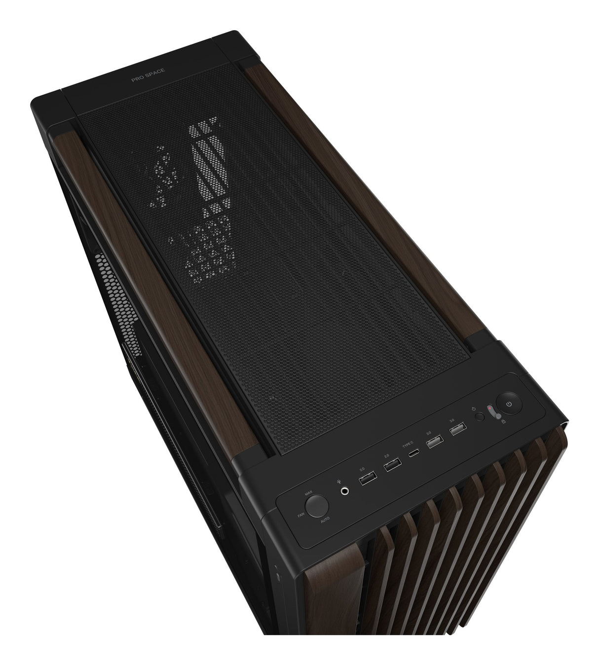 Caja  Pc Asus Geh Proart Pa602 Walnut Wood Tg Pwm Modern Negro
