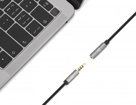 EAN 0766623356046 - Manhattan 356046 cable de audio 3 m 3,5mm Negro, Plata imagen 6