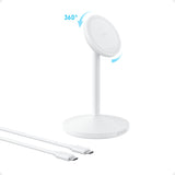 EAN 0194644287009 - Anker MagGo Auriculares, Auriculares, Smartphone, Reloj inteligente Blanco USB Cargador inalámbrico Carga imagen 2