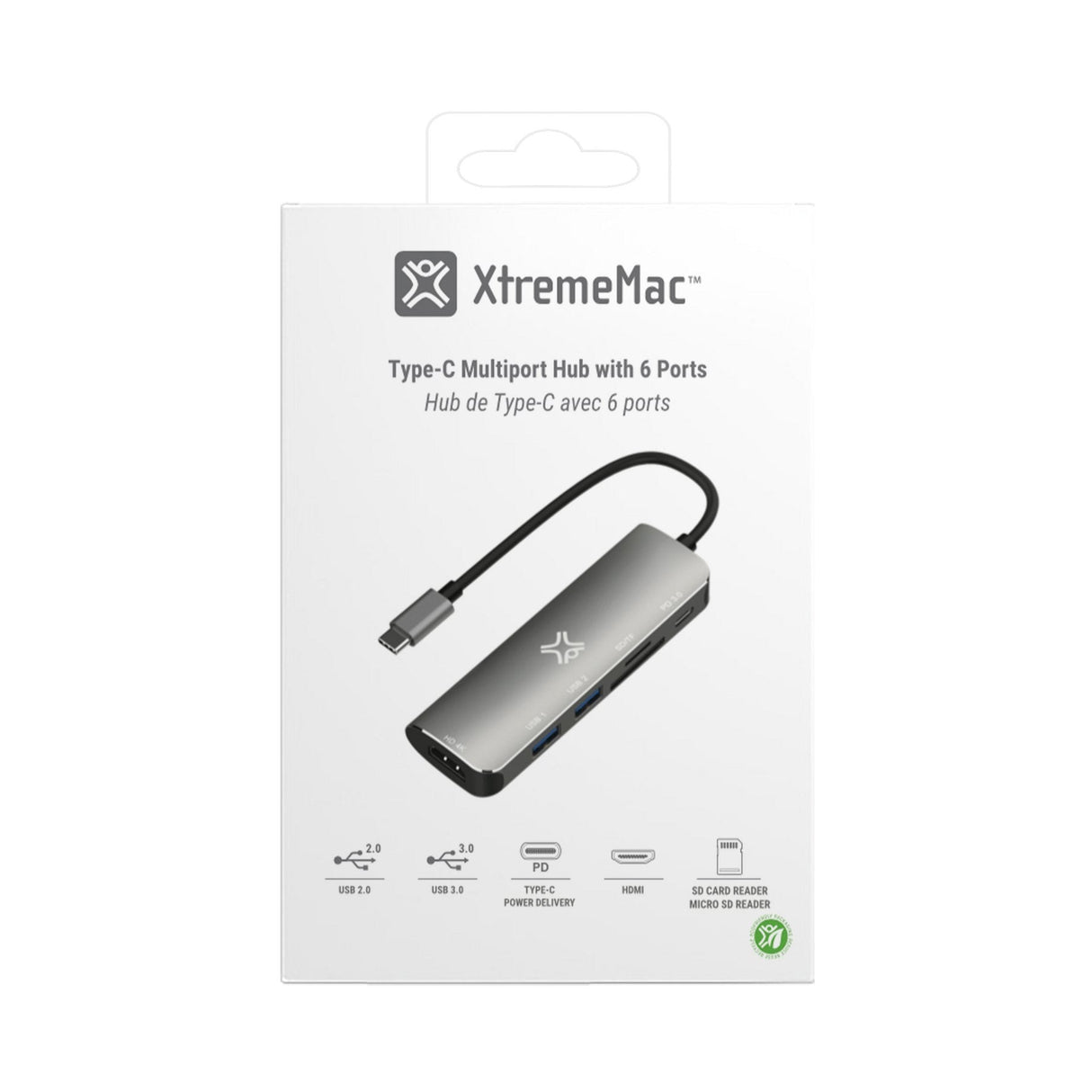 Xwh-Hub6-13 Xtrememac Hub Usb-C 6-Port
