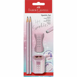 Faber-Camell Schreibset Sparkle Bk+Acc. Rose