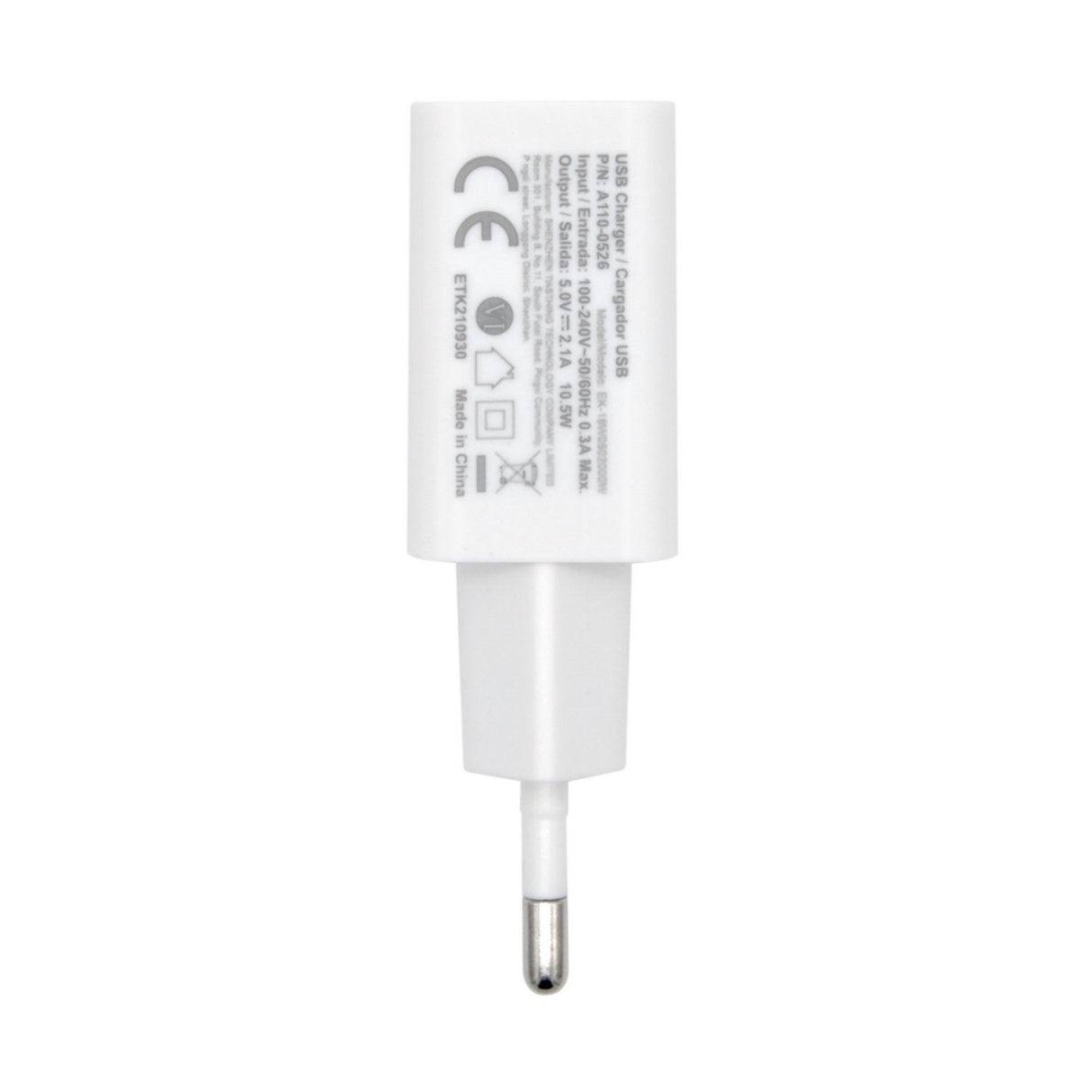 Aisens Cargador Usb 10w Alta Eficiencia - 5v/2a - Blanco