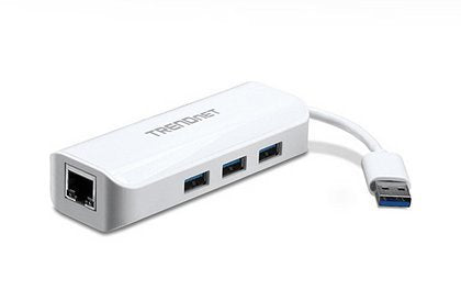 EAN 0710931180008 - Trendnet TU3-ETGH3 base para portátil y replicador de puertos Blanco imagen 1