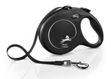 Flexi Correa De Cinta New Classic 8m Negra 11743 Para Perros De Hasta 50 Kg