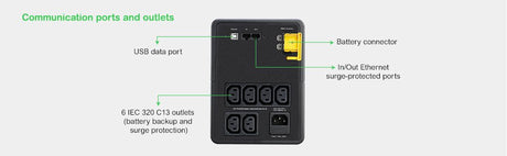 EAN 0731304410812 - APC BX1200MI sistema de alimentación ininterrumpida (UPS) Línea interactiva 1,2 kVA 650 W 6 salidas AC imagen 13