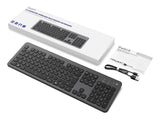 Ewent Ew3296 Teclado Inalambrico Multiconexion - 3 Conexiones Simultaneas - 1xwireless 2.4ghz, 2xbluetooth 5.0 - Color