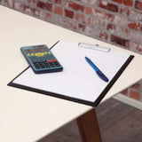 Maul Msc 417 - Calculadora Científica Con Pantalla De 2 Líneas, 80% Plástico Reciclado, Pantalla Lcd, Incluye Funda De Tapa Dura, Color Azul Y Negro