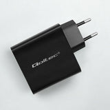 Qoltec 52380 Super Quick Pd Charger 1xusb-C 1xusb 65w 5-20v 1.5-3.25a Black