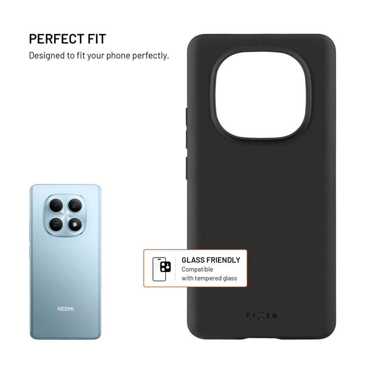 Fixed Story Back Cover For Xiaomi Redmi Note 15 4g 5g Poco M8 5g, Black