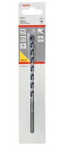 Bosch Professional Taladro Para Hormigón Cyl-5, Ø 6 Mm, Longitud Útil 100 Mm 2608588145