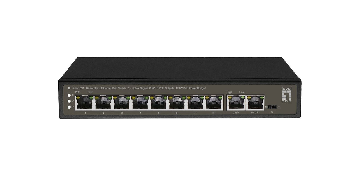 EAN 4015867228166 - LevelOne FGP-1031 switch No administrado Gigabit Ethernet (10/100/1000) Energía sobre Ethernet (PoE) Negr imagen 1