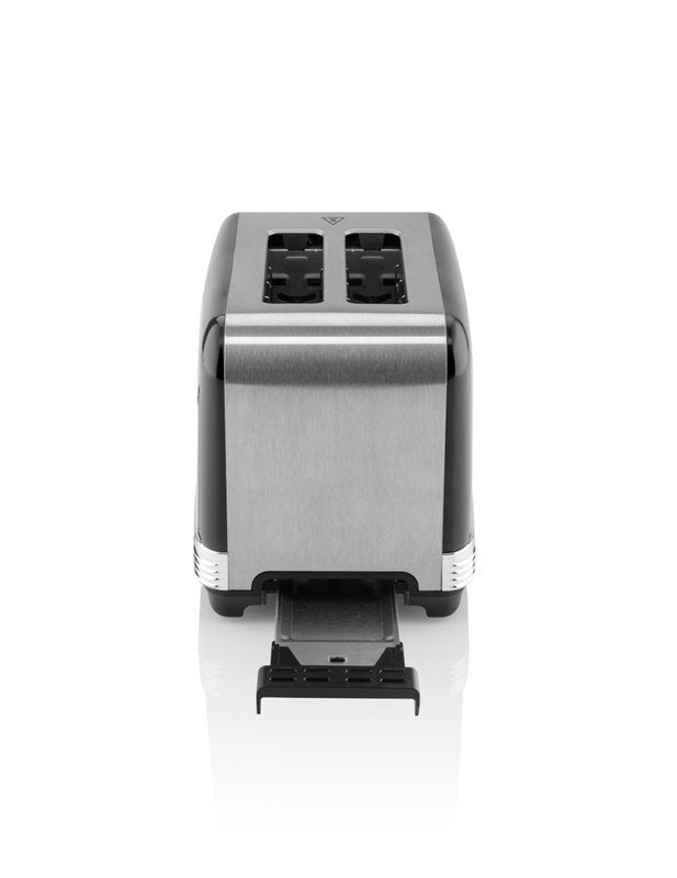 Tostadora Eta Storio Eta916690020 Potencia 930 W, Material De La Carcasa Acero Inoxidable, Negro