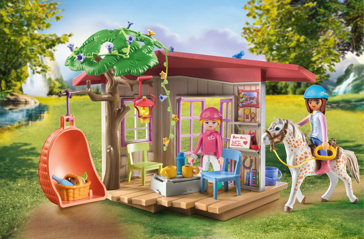 Playmobil 71638 Caballos De La Cascada Casa Club Secreta Para Aficionados A Los Caballos, Juguete De Construcción 71638