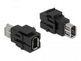 Keystone Modul Firewire 6 Pin Buchse Zu Firewire 6 Pin Buchse Schwarz