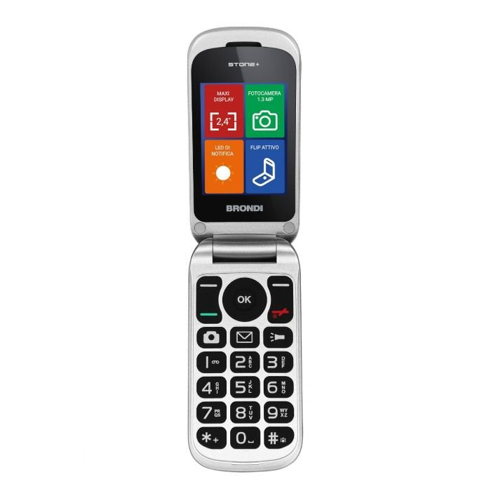 EAN 8015908780826 - Brondi Stone+ 6,1 cm (2.4") Rojo Característica del teléfono imagen 5