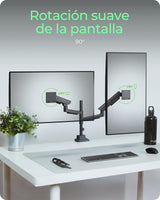 EAN 4250078175308 - ICY BOX IB-MS702-T soporte para monitor 144,8 cm (57") Escritorio Negro imagen 5
