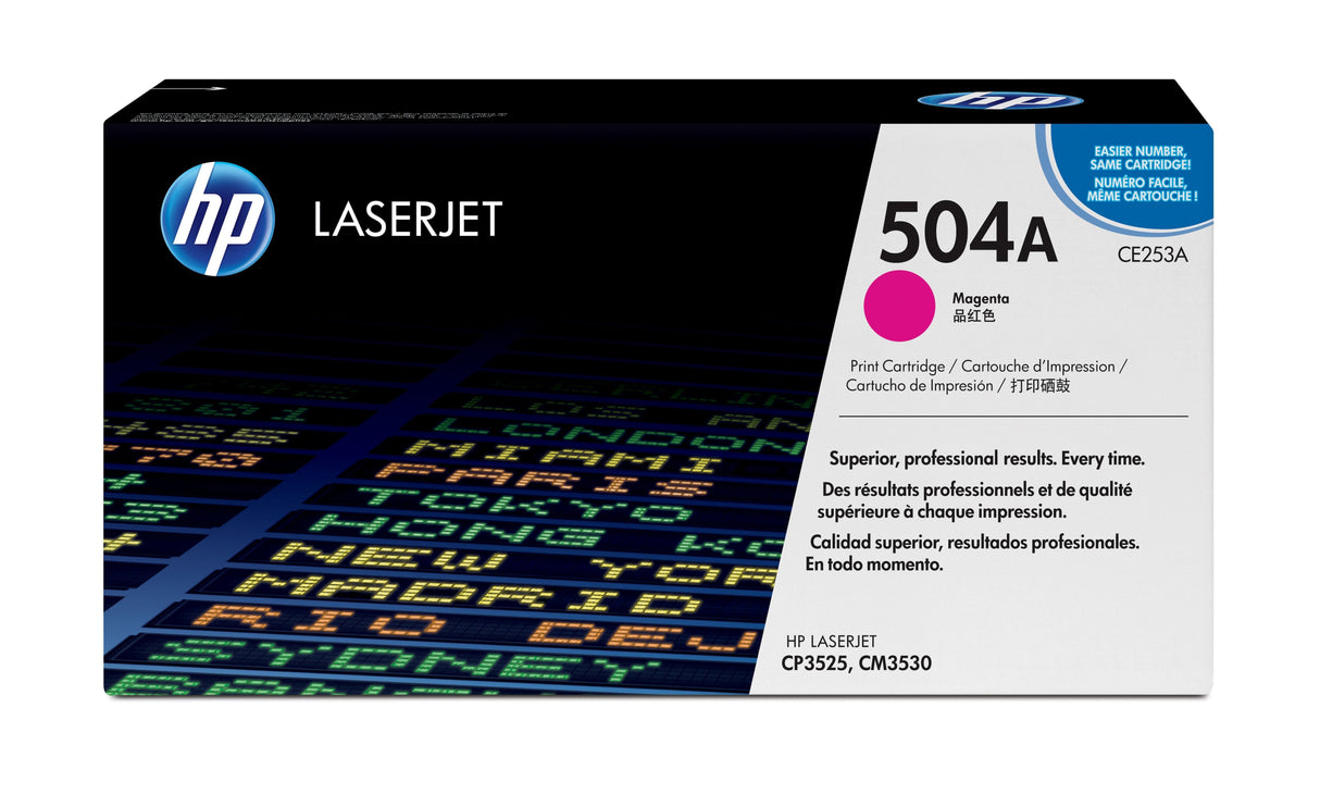EAN 0883585595723 - HP 504A Magenta Original LaserJet Toner Cartridge cartucho de tóner 1 pieza(s) imagen 1