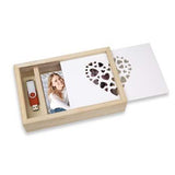 Caja De Fotos Zep Love Box Usb 13x18 Madera (Cz1257)