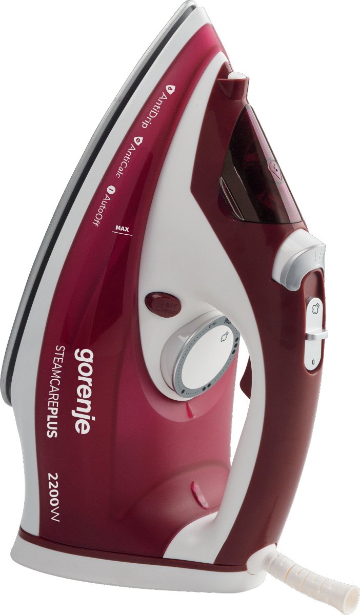 Plancha Gorenje Sih2200rbc A Vapor Suela De Cerámica 2200 W Rojo