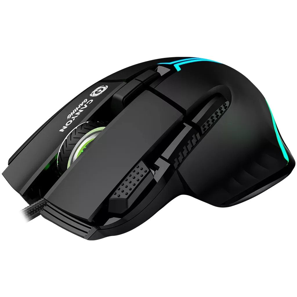Raton Canyon Gaming Fortnax Gm-636 20000 Dpi Rgb 9 Keys Bk Retail