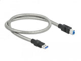 Delock Cable Usb 3.2 Gen 1 Tipo A --> Tipo B Impresora M/M Con Cubierta Metálica De 0,5 M