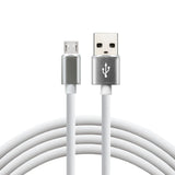 Cable Usb Everactive 1m - Blanco, Silicona, Soporte De Carga Rápida, 2,4a - Cbs-1mw