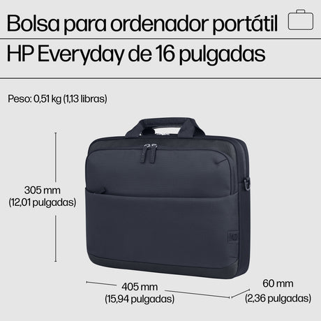 EAN 0198122601950 - HP Everyday 16 Odyssey Gray Laptop Bag 40,9 cm (16.1") Maletín Gris imagen 4
