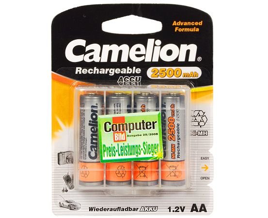 Pilas Camelion Aa/Hr6, 2500 Mah, Recargables Ni-Mh, 4 Pieza(S)