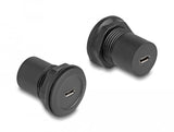 Delock 66743 Conector Usb 2.0 Tipo Micro-B A Usb 2.0 Tipo Micro-B Integrado Negro