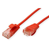 Roline Verde Utp Cable De Red Cat.6a (Class Ea), Lsoh, Slim, Rot, 1 M