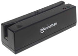 Manhattan Lector De Cinta Magnética De Tarjetas Usb, Lector De Triple Pista