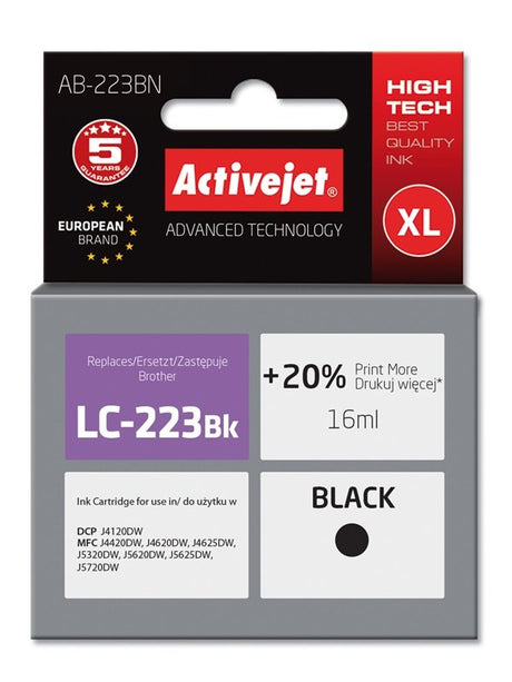 EAN 5901443098591 - Activejet AB-223BN cartucho de tinta 1 pieza(s) Compatible Alto rendimiento (XL) Negro imagen 1