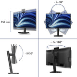 Philips Tft 24b2u3301h 60.5cm Ips 23.8'' 1920x1080 Dp Hdmi Usb-C Webcam