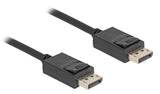 Delock 80491 Cable Displayport Coaxial 16k 60 Hz 80 Gbps 1 M