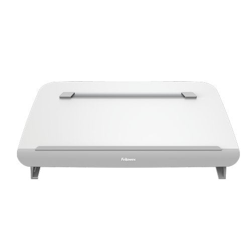 Fellowes Hana Soporte Y Atril - Guia Magnetica De Lectura -  Diseño Elegante Y Duradero - Hasta 5kg - Color Blanco