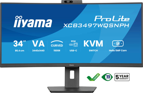 EAN 4948570125296 - iiyama ProLite XCB3497WQSNPH-B1 pantalla para PC 86,4 cm (34") 3440 x 1440 Pixeles UltraWide Quad HD LED  imagen 2